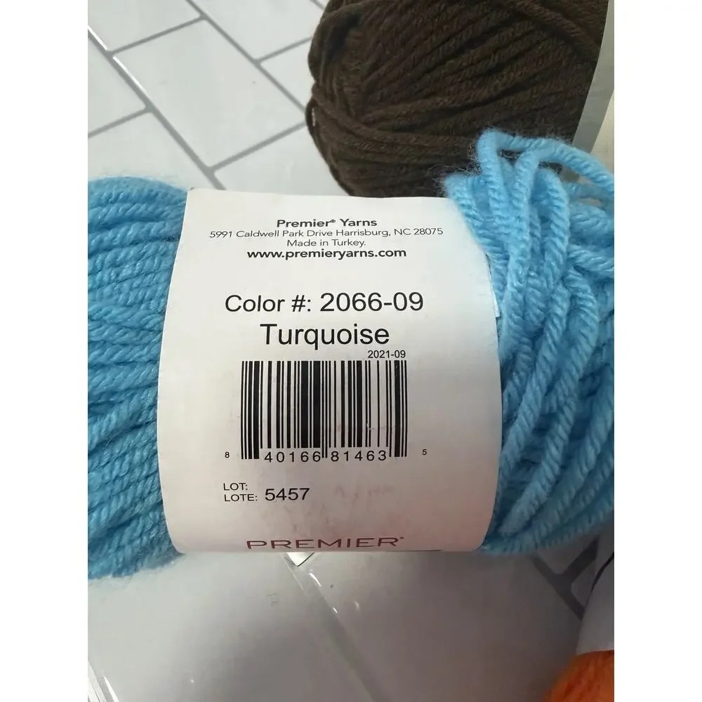 70’s Vintage colors destash yarn lot of 4